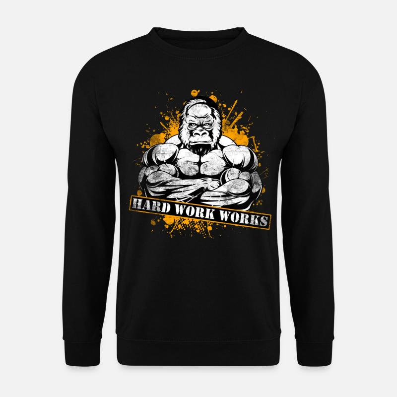 Fitness - Unisex Pullover - Schwarz