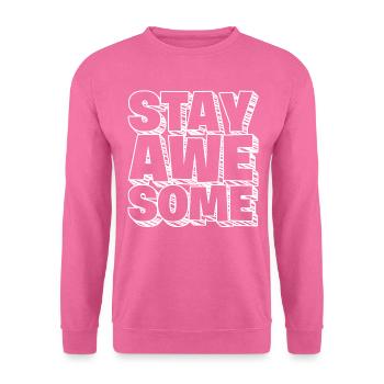 Großartig awesome - Unisex Pullover - Pink - Vorne