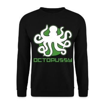 Oktopus - Unisex Pullover - Schwarz - Vorne - Alina (178cm) & Michal (187cm)