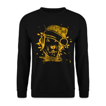 Christmas dog - Unisex Sweatshirt - black - Front - Alina (178cm) & Michal (187cm)