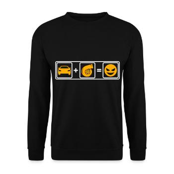 Car turbo - Unisex Sweatshirt - black - Front - Alina (178cm) & Michal (187cm)