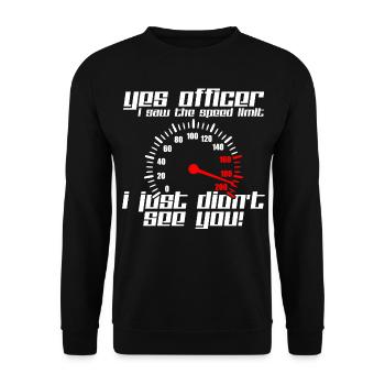 Auto Tacho - Unisex Pullover - Schwarz - Vorne - Alina (178cm) & Michal (187cm)