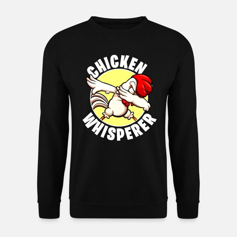 Huhn Hühner Hühnerstall Kücken Geflügel Tier Bauer - Unisex Pullover - Schwarz