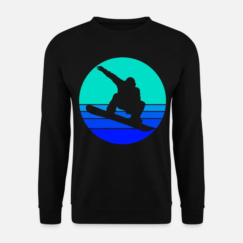 Snowboard d'hiver - Sweat-shirt Unisexe - noir
