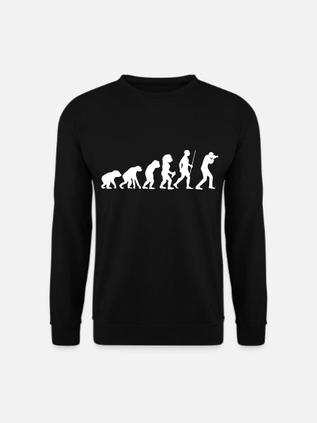 Kamera Evolution - Unisex Pullover - Schwarz
