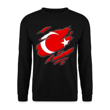 Turquie - Sweat-shirt Unisexe - noir - Devant - Alina (178cm) & Michal (187cm)