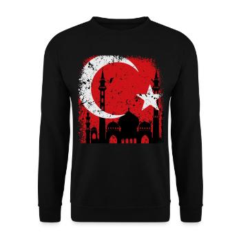 Turquie - Sweat-shirt Unisexe - noir - Devant - Alina (178cm) & Michal (187cm)
