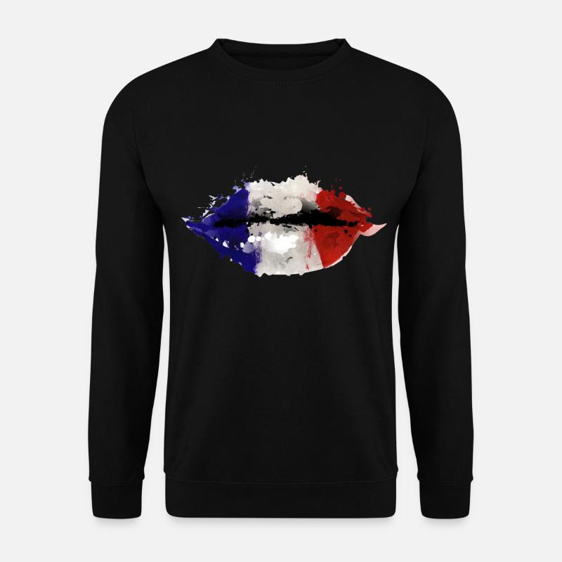 France lips - Unisex Sweatshirt - black