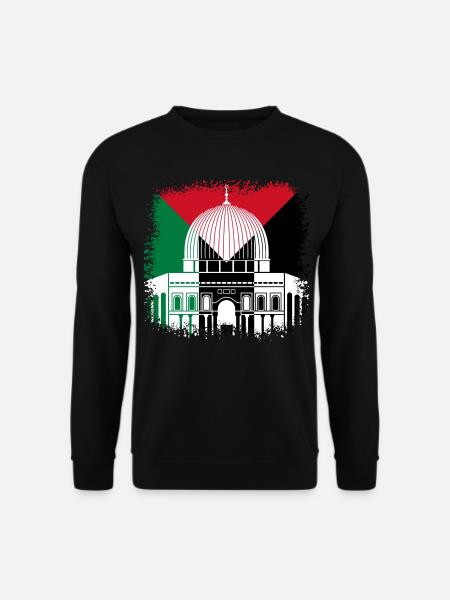Palestina Moschee Jerusalem Flagge Fahne Israel - Unisex Pullover - Schwarz