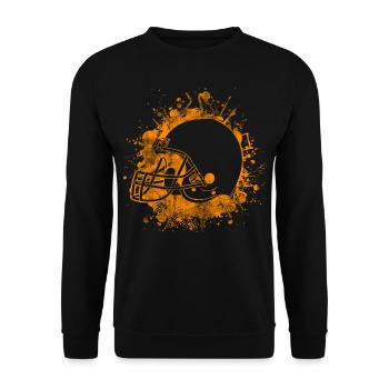 Football - Unisex Pullover - Schwarz - Vorne - Alina (178cm) & Michal (187cm)