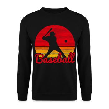 base-ball - Sweat-shirt Unisexe - noir - Devant - Alina (178cm) & Michal (187cm)