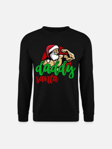 Père Noël Père Noël Papa Papa - Sweat-shirt Unisexe - noir