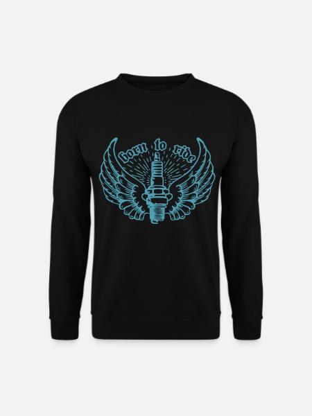 Motorrad Zündkerze - Unisex Pullover - Schwarz