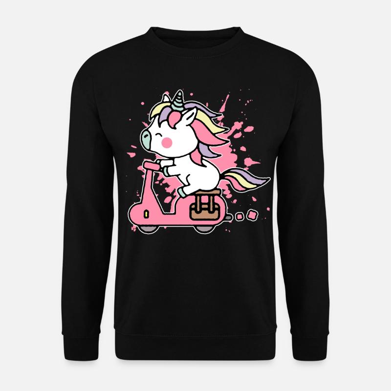 Motorcycle unicorn - Unisex Sweatshirt - black