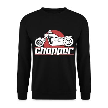 Motorcycle choppers - Unisex Sweatshirt - black - Front - Alina (178cm) & Michal (187cm)