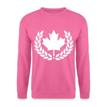 Kanada Ahorn Ahornblatt Nordamerika Heimatland - Unisex Pullover - Pink - Vorne