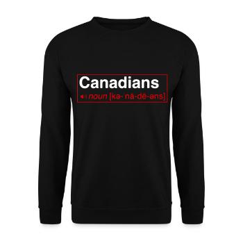 Canada - Sweat-shirt Unisexe - noir - Devant - Alina (178cm) & Michal (187cm)