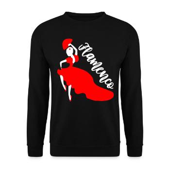 Flamenco Danse - Sweat-shirt Unisexe - noir - Devant - Alina (178cm) & Michal (187cm)