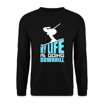 Ski - Sweat-shirt Unisexe - noir - Devant - Alina (178cm) & Michal (187cm)