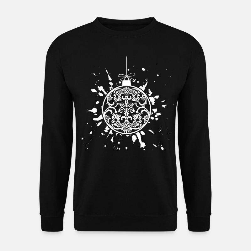 Weihnachten Schneeflocke Weihnachtsbaum Dezember - Unisex Pullover - Schwarz