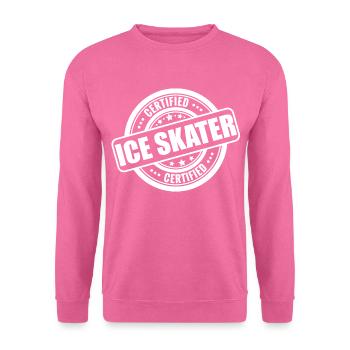 Schlittschuh - Unisex Pullover - Pink - Vorne