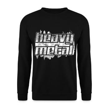 Heavy Metal Rock and Roll Hard Rock Band - Unisex Sweatshirt - black - Front - Alina (178cm) & Michal (187cm)