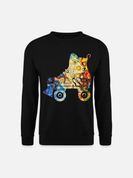 Rollschuhe Inline Skates Freizeit Hobby Sportler - Unisex Pullover - Schwarz