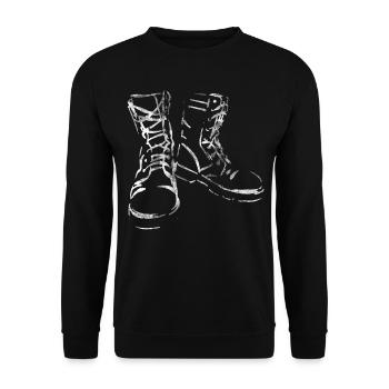 Chaussures de combat guerrier - Sweat-shirt Unisexe - noir - Devant - Alina (178cm) & Michal (187cm)