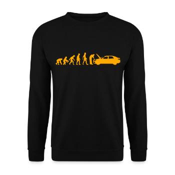 Mechaniker - Unisex Pullover - Schwarz - Vorne - Alina (178cm) & Michal (187cm)