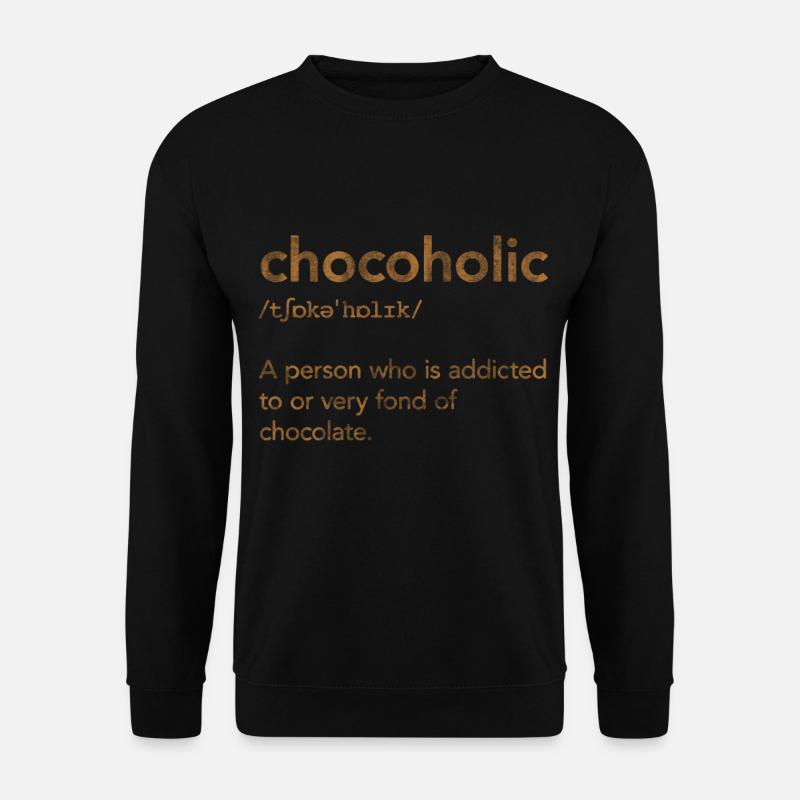 chocolate - Unisex Sweatshirt - black