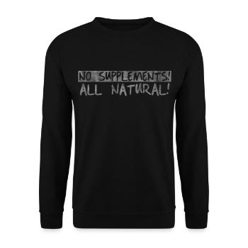 Natur - Unisex Pullover - Schwarz - Vorne - Alina (178cm) & Michal (187cm)