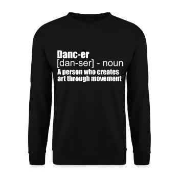 Dance - Unisex Sweatshirt - black - Front - Alina (178cm) & Michal (187cm)