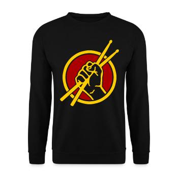 Batterie pilons batteur passion - Sweat-shirt Unisexe - noir - Devant - Alina (178cm) & Michal (187cm)