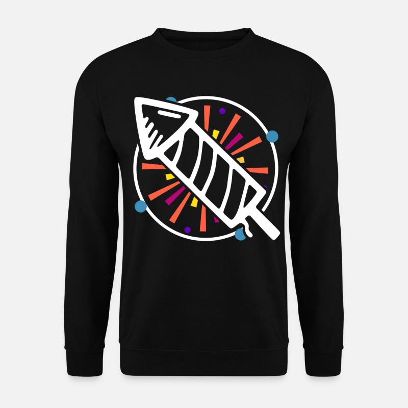 New Year's rocket - Unisex Sweatshirt - black