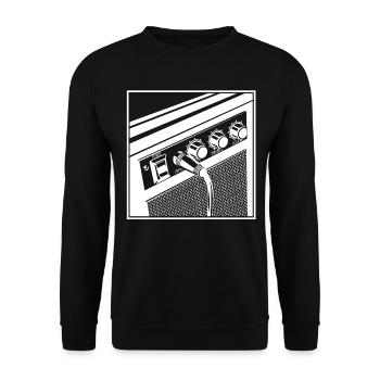 Gitarre - Unisex Pullover - Schwarz - Vorne - Alina (178cm) & Michal (187cm)