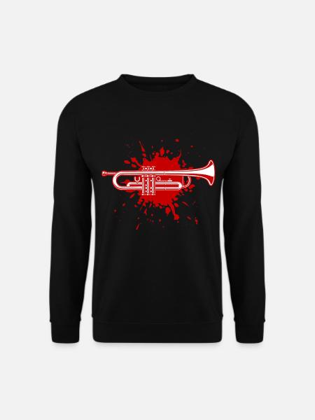 Trompete - Unisex Pullover - Schwarz