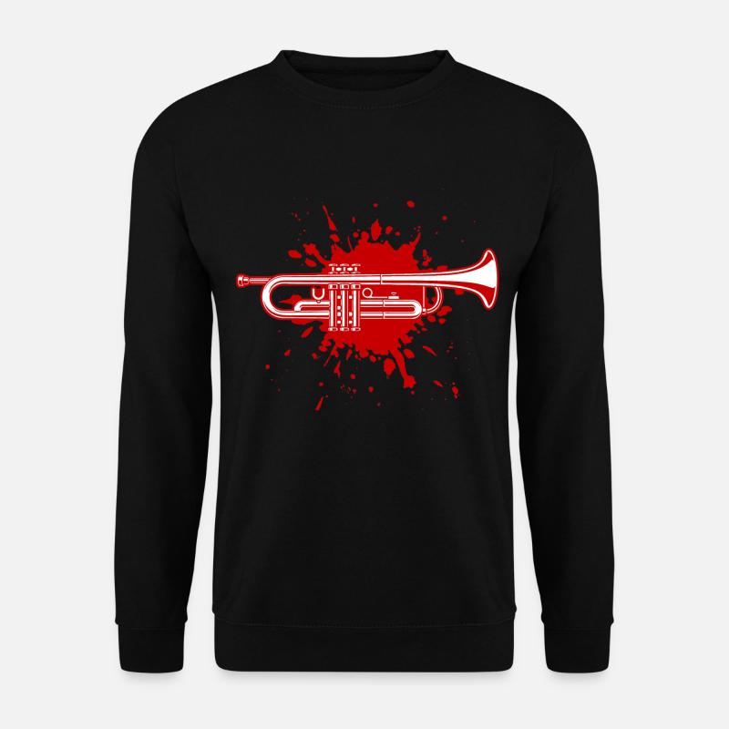 Trompete - Unisex Pullover - Schwarz