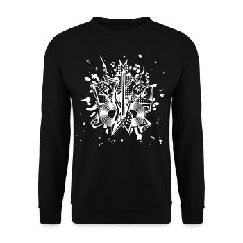 basse - Sweat-shirt Unisexe - noir - Devant - Alina (178cm) & Michal (187cm)
