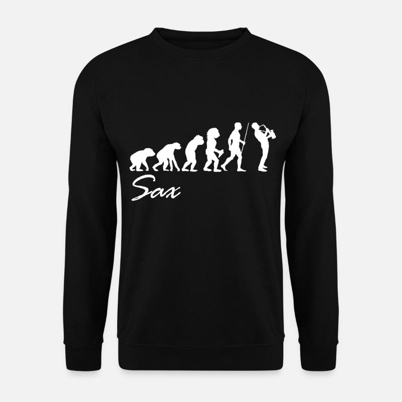 Saxophon - Unisex Pullover - Schwarz