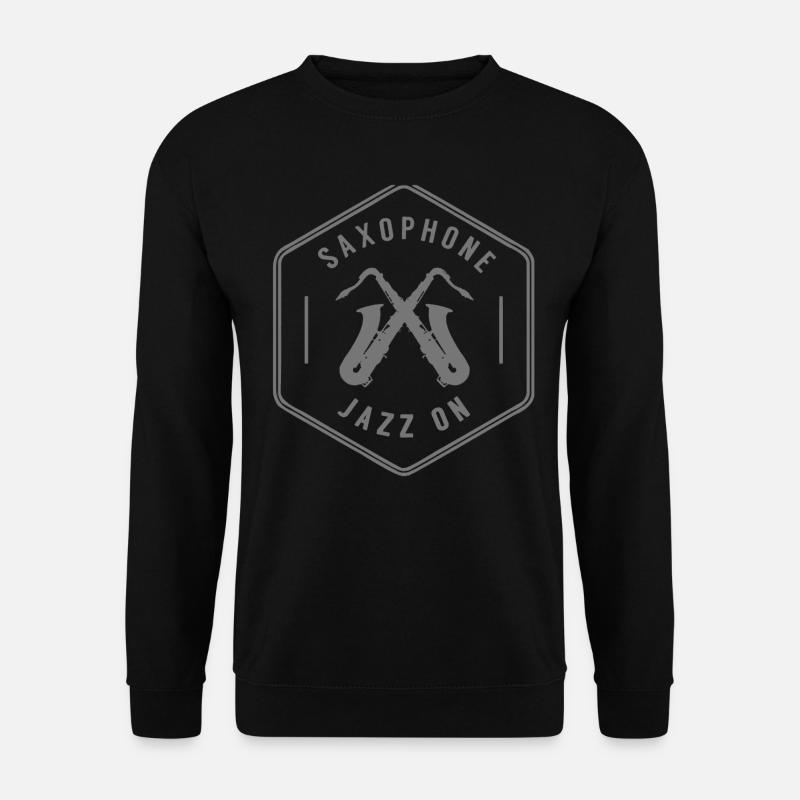 saxophone - Sweat-shirt Unisexe - noir