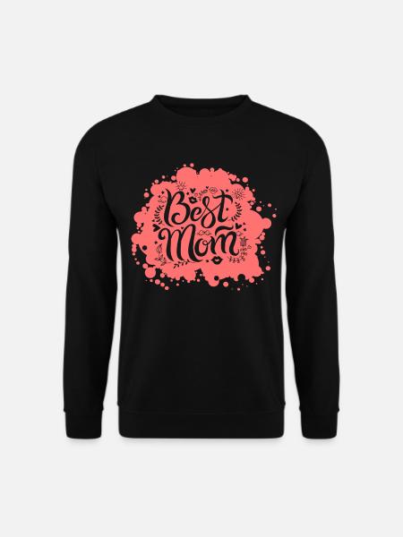 Fête des mères. Meilleur mère. Lait mère. Fille fille - Sweat-shirt Unisexe - noir