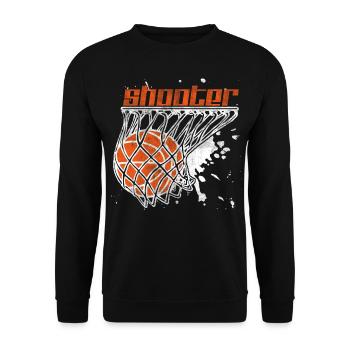 Basket-ball panier lancer basket-ball Amérique Sport - Sweat-shirt Unisexe - noir - Devant - Alina (178cm) & Michal (187cm)