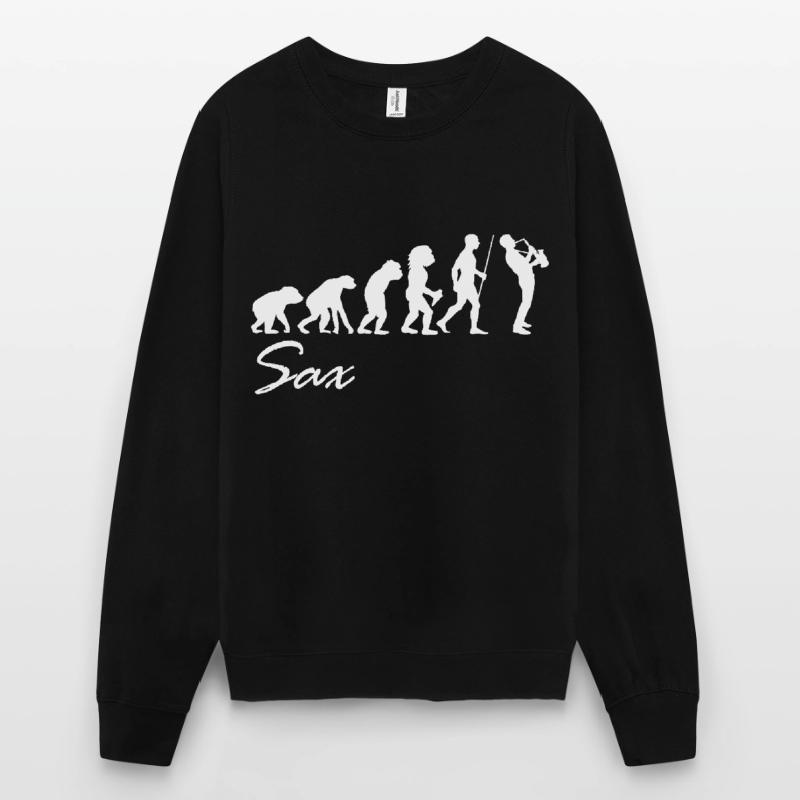Saxophone Evolution Evolution Musicien Sweat-shirt Unisexe