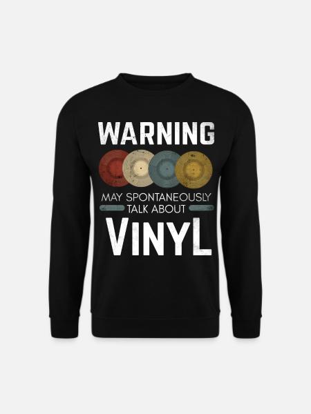 Record collector vinyl vintage record - Unisex Sweatshirt - black