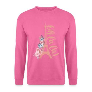 Oh La La - Eiffelturm Paris Frankreich - Unisex Pullover - Pink - Vorne
