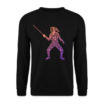Symboles d’escrime Escrime Épée Femmes Escrime - Sweat-shirt Unisexe - noir - Devant - Alina (178cm) & Michal (187cm)
