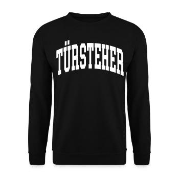Türsteher - Unisex Pullover - Schwarz - Vorne - Alina (178cm) & Michal (187cm)