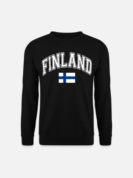 Finland Flag - Unisex Sweatshirt - black