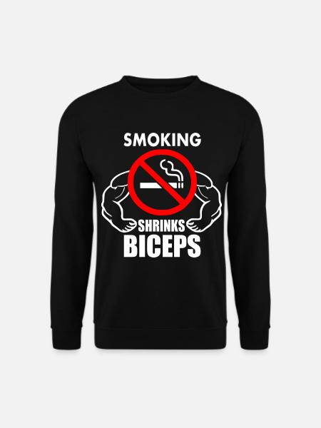 Smoking shrinks the biceps - Unisex Pullover - Schwarz