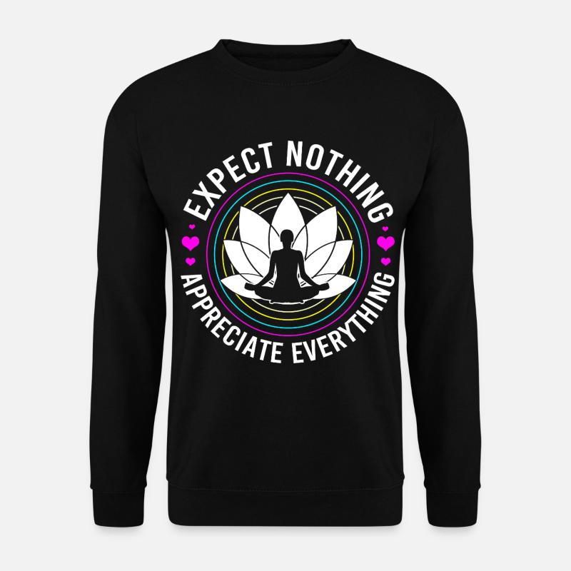 Buddhismus Buddhist Buddha Zen Meditation Namaste - Unisex Pullover - Schwarz